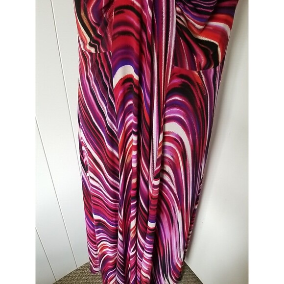 Womens Dress Size XL Retro Sleeveless Flowy Artsy Psychedelic Boho Hippie - Picture 5 of 10